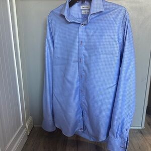 Twillory Blue Checkered Custom Men's Shirt